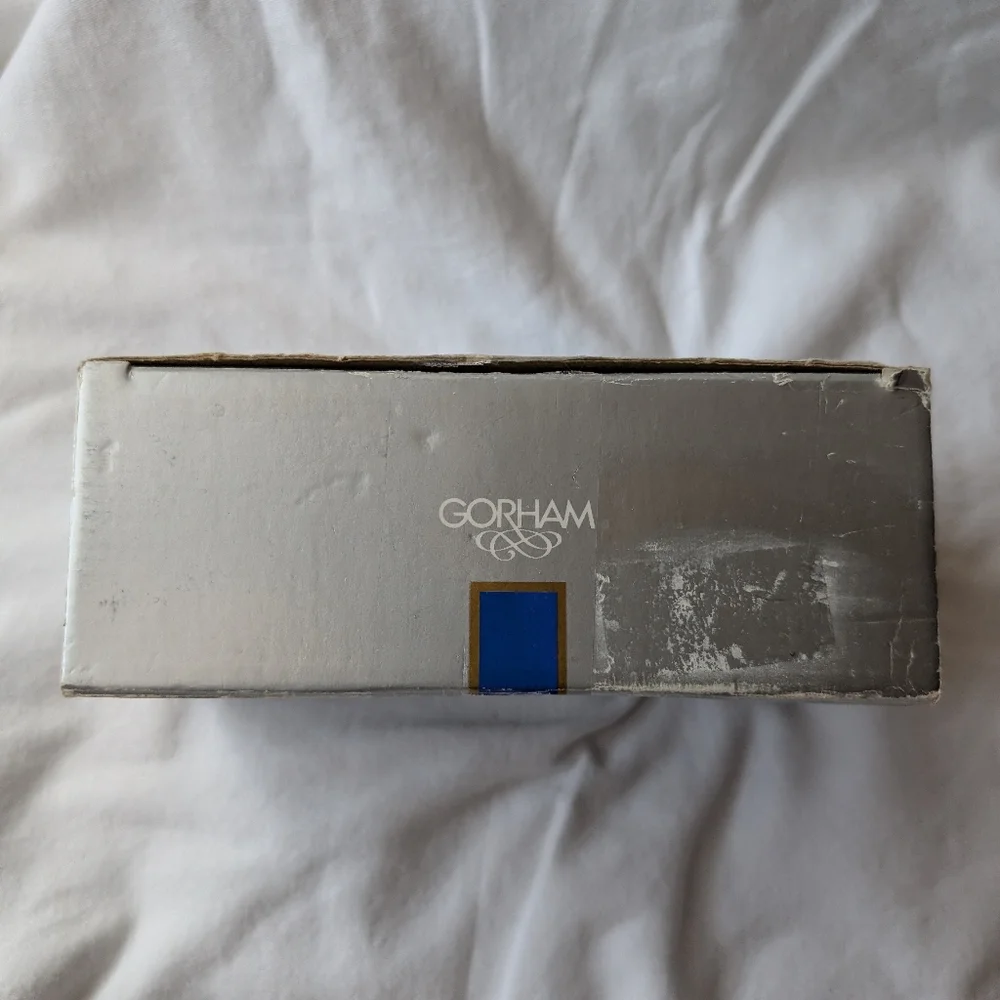 Gorham Crystal King Edward Covered Butter Dish Discontinued